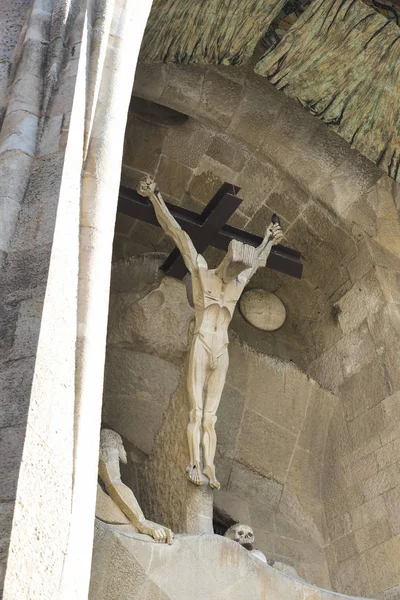 Barcelona Espanha Janeiro 2018 Elementos Arquitetura Nova Parte Templo Sagrada — Fotografia de Stock