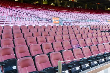 Barcelona, İspanya - 12 Ocak 2018: stadyum standları ve kapalı alanlarda, Camp Nou Barcelona İspanya İç