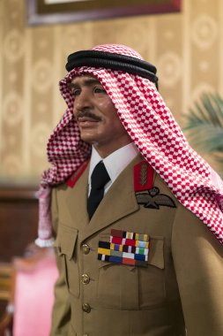 Barcelona, İspanya - 11 Ocak 2018: balmumu Müzesi rakamlar sokak Las Ramblas Barselona.