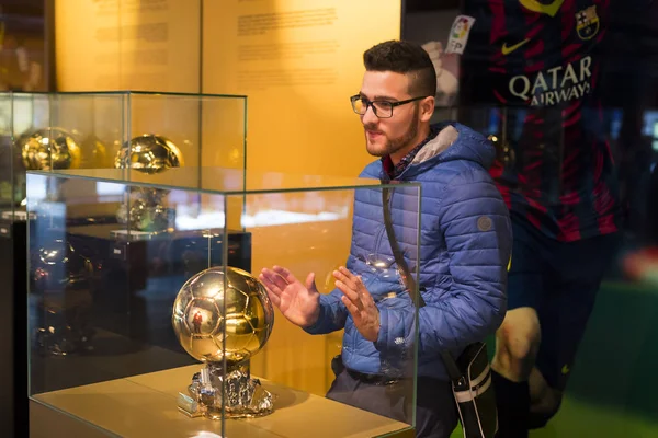 Barcelona Španělsko Ledna 2018 Muzeum Trofeje Cups Týmu Barcelona Camp — Stock fotografie