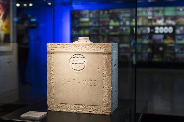 Barcelona Espanha Janeiro 2018 Museu Dos Troféus Das Taças Prêmios — Fotografia de Stock