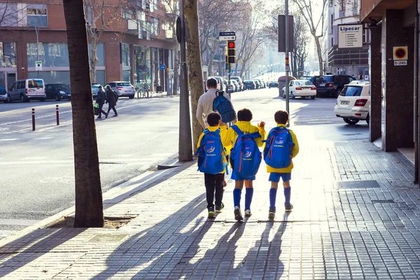 Barcelona Spanya Ocak 2018 Boys Sporcu Eğitim Futbol Için Barcelona — Stok fotoğraf