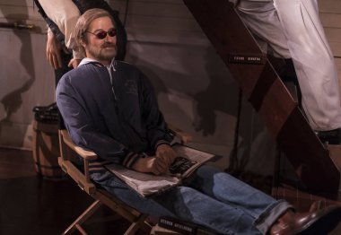 Barcelona, İspanya - 11 Ocak 2018: balmumu Müzesi rakamlar sokak Las Ramblas Barselona. 