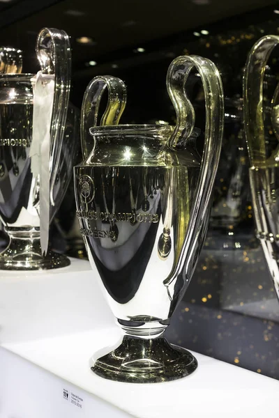 Madrid Spain March 2018 Museum Real Madrid Football Club Cups — Stock Photo, Image