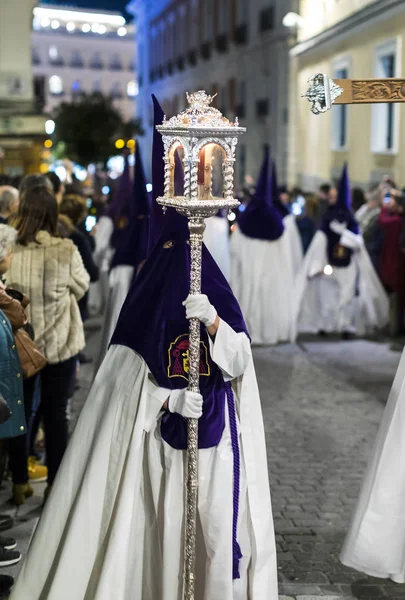 Madrid Španělsko Března 2018 Tradiční Profesi Náboženské Katolické Objednávky Během — Stock fotografie