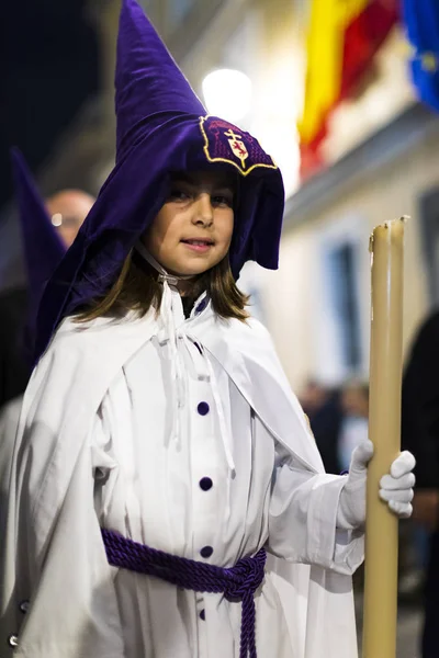 Madrid Španělsko Března 2018 Tradiční Profesi Náboženské Katolické Objednávky Během — Stock fotografie