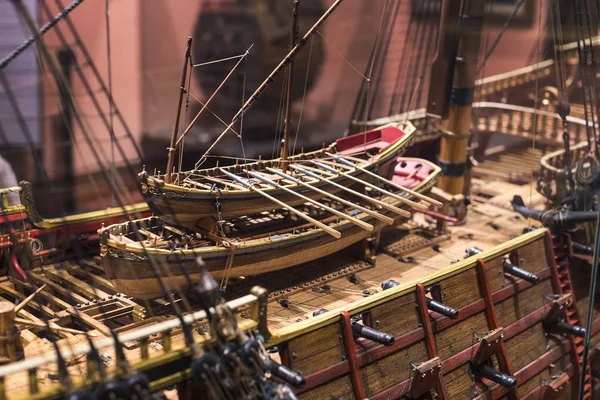 マドリッド スペイン 2018 マドリード スペイン海軍船史海事博物館は歴史的な成果物をモデル化 — ストック写真
