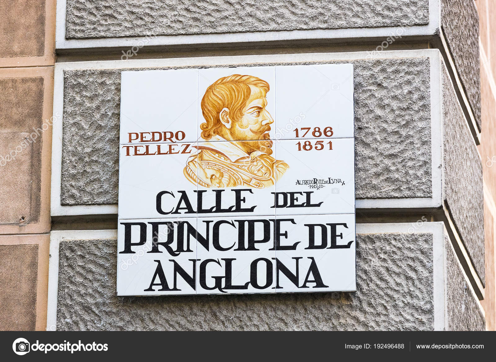 Madrid Spain March 2018 Signs Street Names Created Ceramic Tiles ... Madrid Spain March 2018 Signs Street Names Created Ceramic Tiles ...