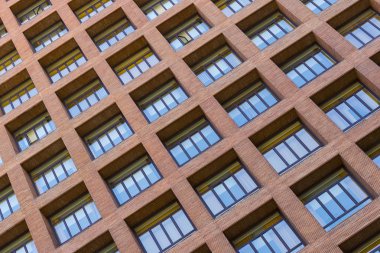 Pencere ve balkon çok katlı binanın arka plan.