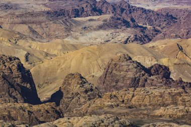 Wadi Rum çöl Jordan kumtaşı içinde