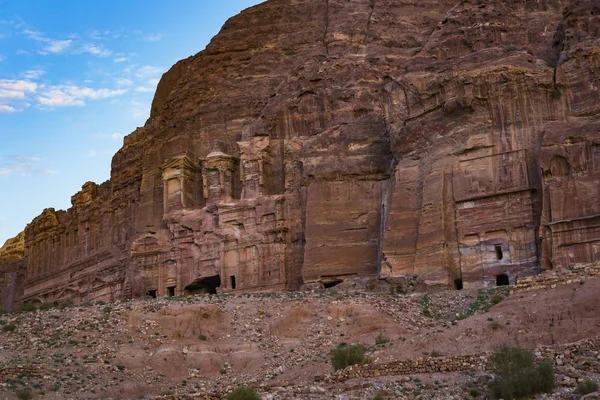 Ancient Abandoned Rock City Petra Jordan Tourist Attraction — Stock Photo, Image