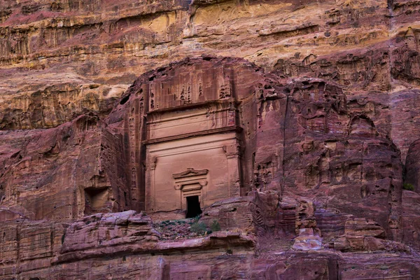 Oude Verlaten Rock Stad Petra Jordanië Toeristische Attractie — Stockfoto