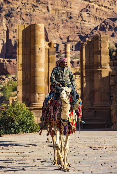 Jordanië Oude Petra Januari 2017 Tourist Complex Van Oude Stad — Stockfoto