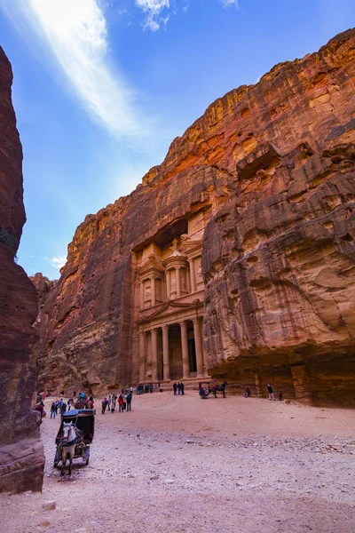 Jordan Ancient Petra Janeiro 2017 Complexo Turístico Antiga Cidade Petra — Fotografia de Stock