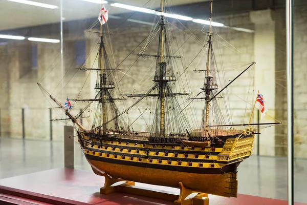 巴塞罗那 西班牙 2018年1月11日 博览会在海军博物馆位于城市的口岸在老船大厦信任和巴塞罗那的口岸 Vell 地区的海军 — 图库照片