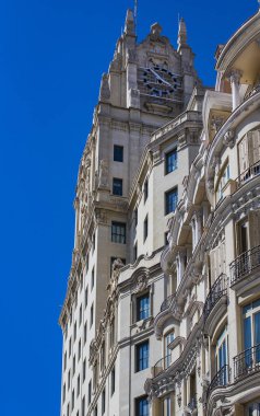 Madrid İspanya'nın başkenti şehir mimarisini unsurları.