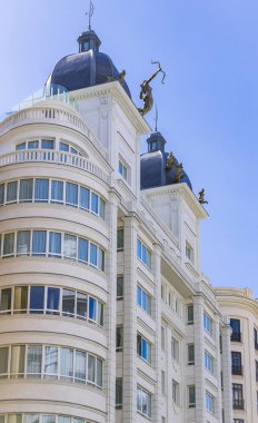 Madrid İspanya'nın başkenti şehir mimarisini unsurları.