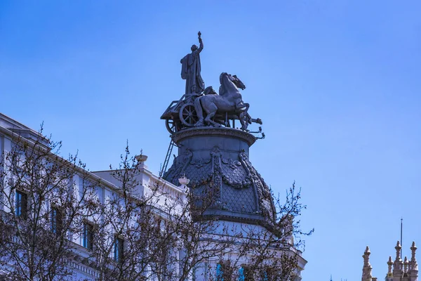 Elemente Der Architektur Der Spanischen Hauptstadt Madrid — Stockfoto