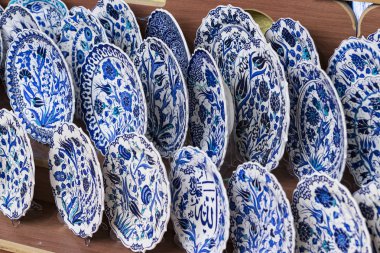 Geleneksel Türk dekoratif seramik iç dekorasyon için 