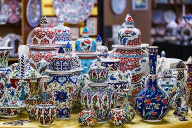 Geleneksel Türk dekoratif seramik iç dekorasyon için 