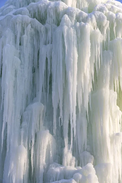 Background Icicles Ice Winter Frozen Waterfall — Stock Photo, Image