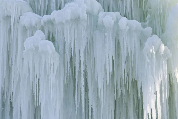 Fundal Ciclete Gheață Iarna Unei Cascade Înghețate — Fotografie, imagine de stoc