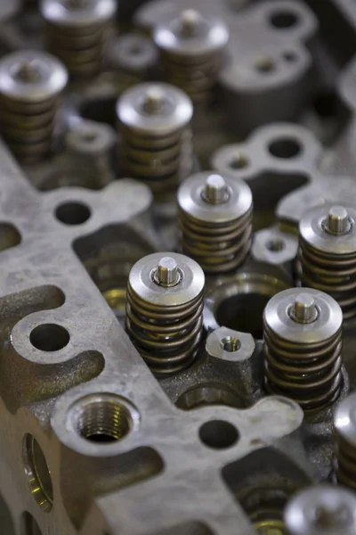New Auto Parts Machinery Mechanisms Shot Close — Stock Photo, Image
