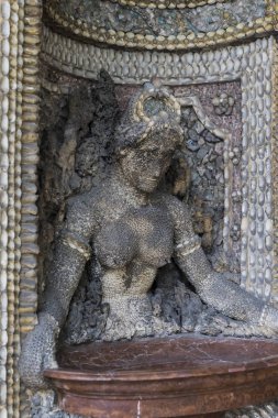 Münih, Almanya-27 Kasım 2018: müze Residenz (Münih Residenz) iç mobilya dekor unsurları, Bavyera kralları.