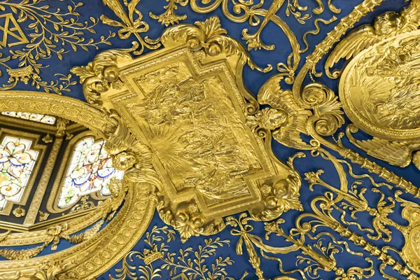 Мюнхен Германия Ноября 2018 Года Золотая Штукатурка Интерьера Музейной Резиденции — стоковое фото