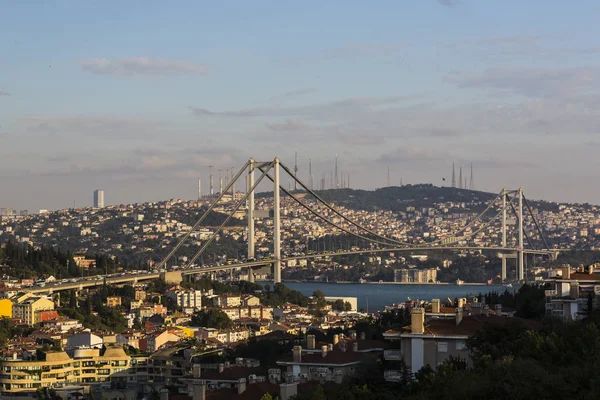 Istanbul Turquia Setembro 2015 Panorama Visão Chifre Dourado Nas Encostas — Fotografia de Stock