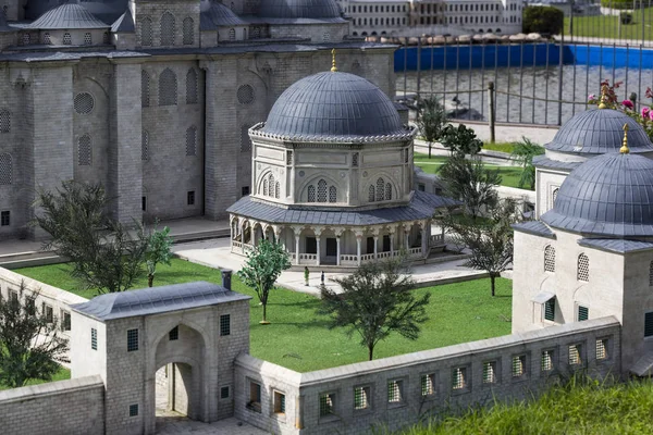 Istanbul Turquia Outubro 2015 Cópias Miniatura Arquitetura Mundo Antigo Miniaturk — Fotografia de Stock