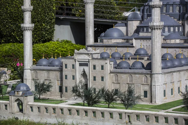 Istanbul Turquia Outubro 2015 Cópias Miniatura Arquitetura Mundo Antigo Miniaturk — Fotografia de Stock