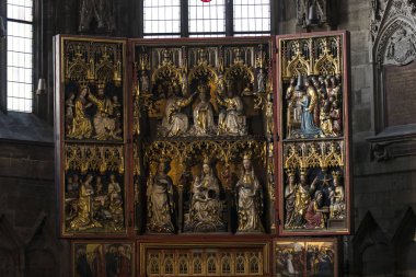 23 Ağustos 2017, Viyana, Avusturya: mimari unsurları vardır Avusturya Viyana'da St Stephen Kilisesi. 