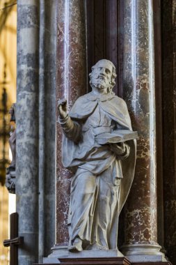 23 Ağustos 2017, Viyana, Avusturya: mimari unsurları vardır Avusturya Viyana'da St Stephen Kilisesi.