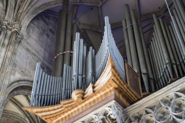 23 Ağustos 2017, Viyana, Avusturya: mimari unsurları vardır Avusturya Viyana'da St Stephen Kilisesi.