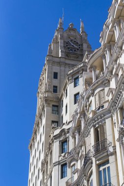 Madrid İspanya'nın başkenti şehir mimarisini unsurları.