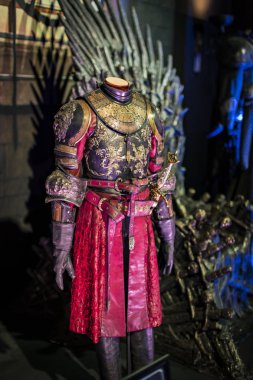 Barcelona, İspanya - 11 Ocak 2018: kostüm ve sahne film 