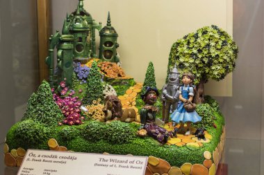 Budapeşte, Macaristan. 23 Haziran, 2017: Marzipan Müzesi Macaristan San Andre şehir 1994 yılında Macar Şef pudra Karolyi Sabo tarafından tarafından oluşturulmuş 