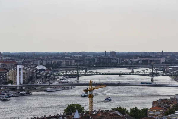 Budapest Hungría Junio 2017 Panorama Budapest Orillas Del Danubio — Foto de Stock