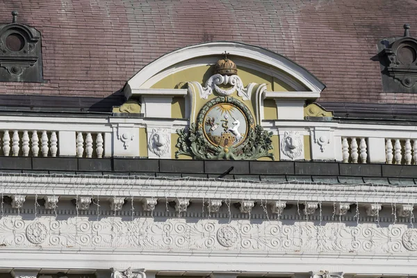 Βουδαπέστη Eger Αυγούστου 2017 Στοιχεία Αρχιτεκτονικής Του Ιστορικού Τμήματος Της — Φωτογραφία Αρχείου