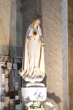 BUDAPEST, EGER - 22 AUGUST 2017: Elements of the interior of the interior of St. John's Basilica, Eger on Hungary 
