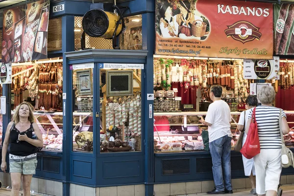 Budapest Hungary July 2017 Big Central Market Budapest Place Visiting — Stock Photo, Image