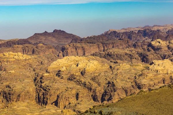 Montañas Jordania Distrito Sik Gorge Cerca Antigua Ciudad Petra — Foto de Stock