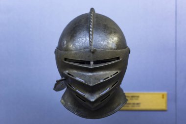 ISTANBUL, TURKEY - OCTOBER 14, 2015: The exposition is a collection of weapons from the medieval world presented by the Military Museum in Istanbul.