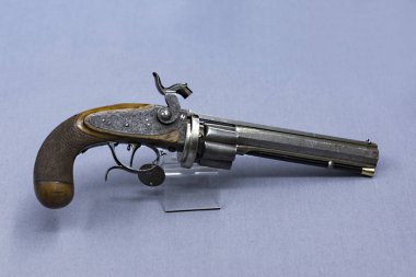 ISTANBUL, TURKEY - OCTOBER 14, 2015: The exposition is a collection of weapons from the medieval world presented by the Military Museum in Istanbul.