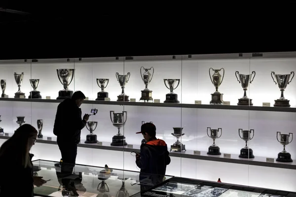 Barcelone Espagne Janvier 2018 Musée Des Trophées Des Coupes Des — Photo