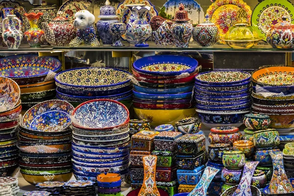 Ceramica Decorativa Tradizionale Turca Decorazione Interni — Foto Stock