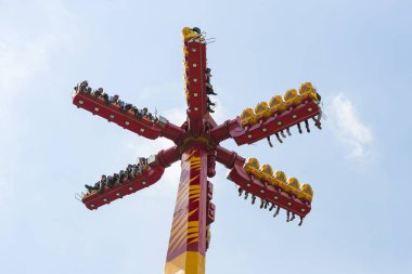 Istanbul, Türkiye - 8 Nisan, 2017: Vialand temalı eğlence eğlence parkı 