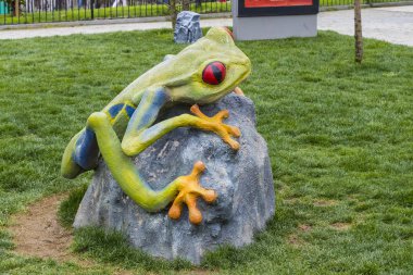 Istanbul, Türkiye - 8 Nisan, 2017: Vialand temalı eğlence eğlence parkı 