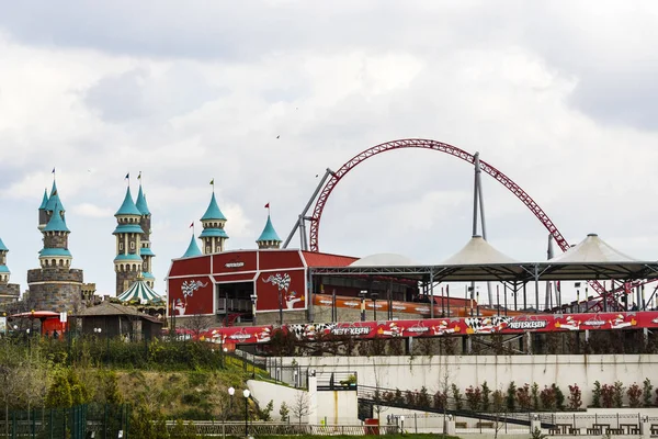 Istanbul Turkey Апреля 2017 Vialand Тематический Парк Развлечений — стоковое фото